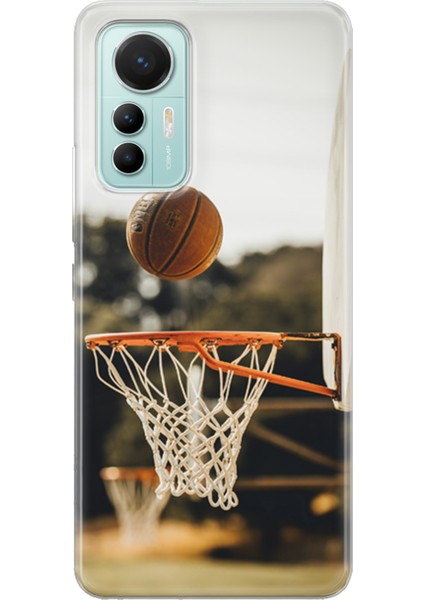 Xiaomi 12 Lite Kılıf Uv Baskılı Abxbi 9 Baskılı Basket Top