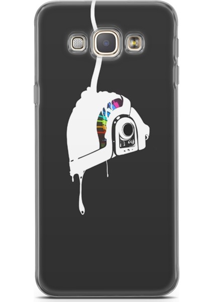 Samsung Galaxy A8 2016 Kılıf Uv Baskılı Abxbi 4 Kapak Renkli Kask