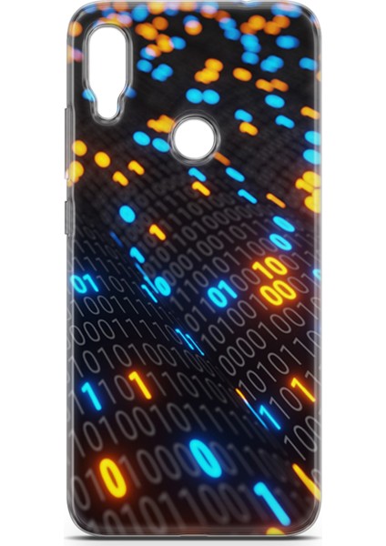 Xiaomi Redmi Note 7 Pro Kılıf Uv Baskılı Abxbi 5 Darbe Emici Binary Kod