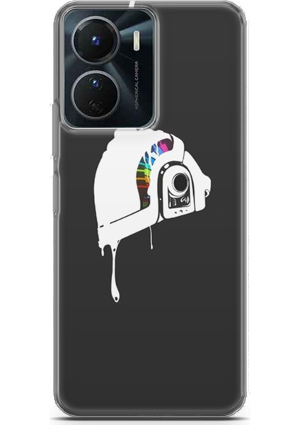 Vivo Y16 Kılıf Uv Baskılı Abxbi 4 Baskılı Renkli Kask
