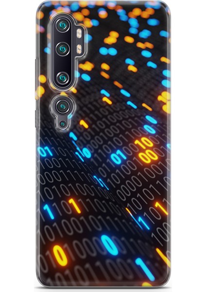Xiaomi Mi Note 10 Pro Kılıf Uv Baskılı Abxbi 5 Desenli Binary Kod