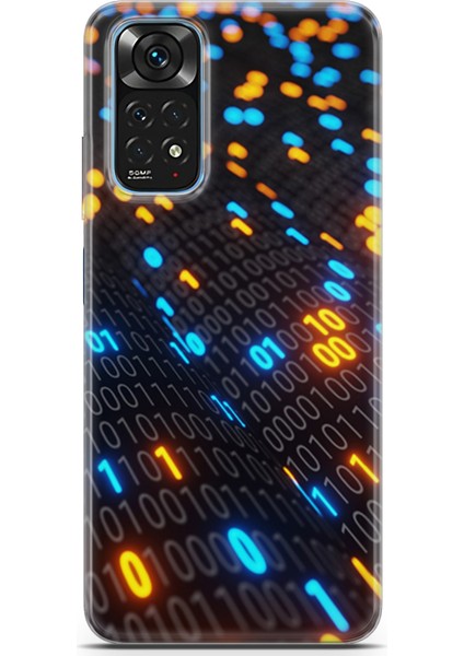 Xiaomi Redmi Note 11S Kılıf Uv Baskılı Abxbi 5 Koruyucu Kılıf Binary Kod