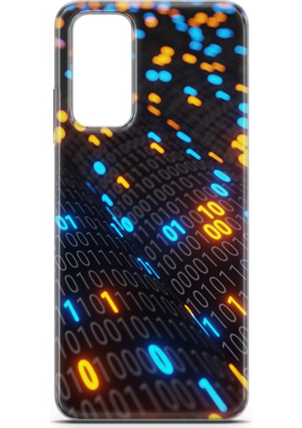 Xiaomi Redmi Note 11S Kılıf Uv Baskılı Abxbi 5 Koruyucu Kılıf Binary Kod