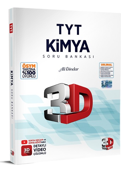 3D ve Üçdörtbeş Tyt Kimya Soru Bankası