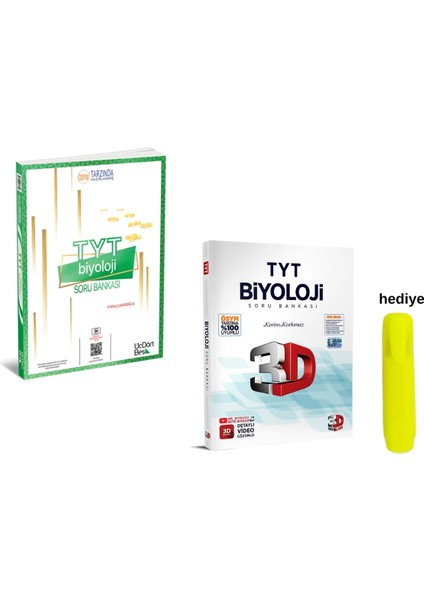 3D ve Üçdörtbeş Tyt Biyoloji Soru Bankası