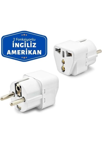 Ingiliz ve Amerikan Fişi Dönüştürücü Priz Adaptör 715999