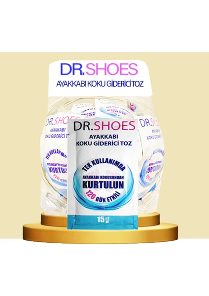 Dr. Shoes 30 Adet Ayakkabı Koku Giderici Toz 120 Gün Etkili