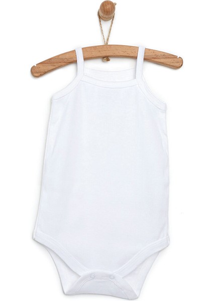 HelloBaby Beyaz Ip Askılı Body Unisex