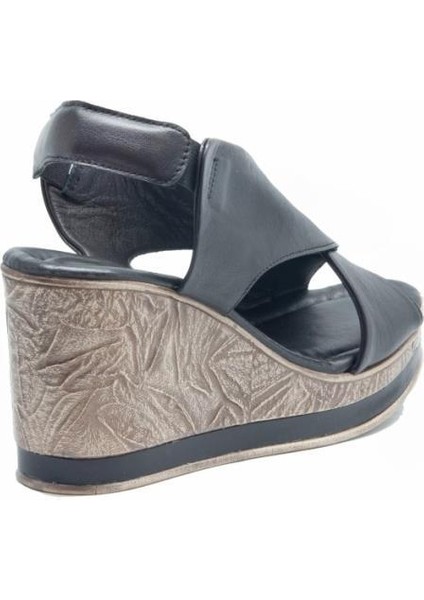 2015713Y Dolgu Topuk Deri Genç Kadın Sandalet indirimleri