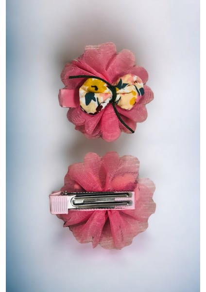 Çocuk 2 Adet Çiçek Model Pens Toka fırsatları