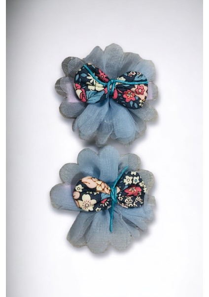 Çocuk 2 Adet Çiçek Model Pens Toka