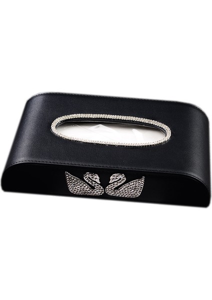 Çift Kuğu Kağit Kutu Araba Doku Kutusu Araba Iç Dekorasyon Merkezi Konsol Doku Kutusu (Yurt Dışından)