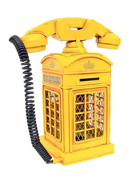 Dekoratif Metal Ahizeli Telefon Kumbara Biblo Hediyelik modelleri