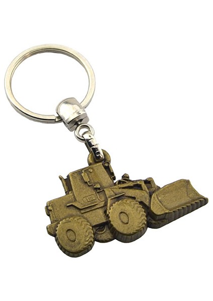 Buldozer Ekolojik Sarı Rölyef Araç Anahtarlık