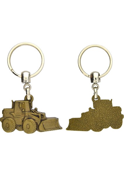 Buldozer Ekolojik Sarı Rölyef Araç Anahtarlık