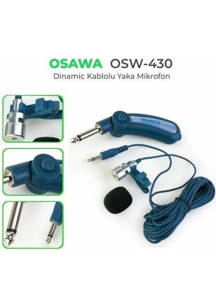 OSW-430 Kablolu Yaka Mikrofonu