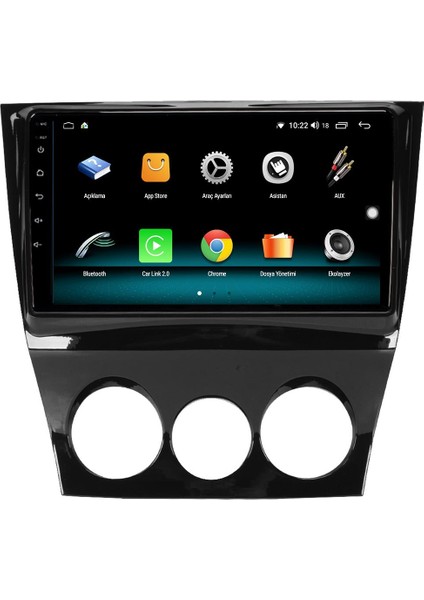 Mazda Rx8 Android 10 Multimedya Carplay 2gb Ram + 32GB HDD Navigasyon Ekran