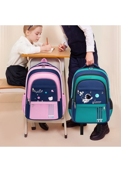 Astronot Desenli Su Geçirmez Büyük Kapasiteli Sırt Çantası - Pembe (Yurt Dışından) indirimleri