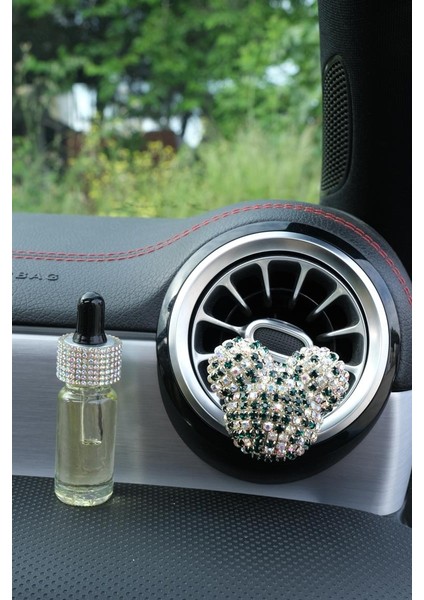 Panda Koku Yeşil Yaldızlı Bagetsiz & Yedek Koku Şişesi