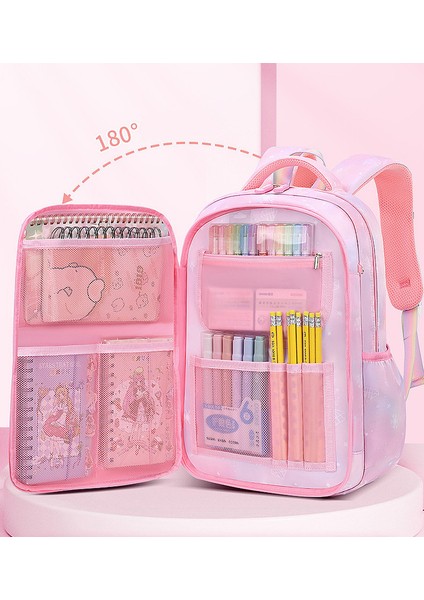 Su Geçirmez Büyük Kapasiteli Sevimli Sırt Çantası - Pembe (Yurt Dışından)