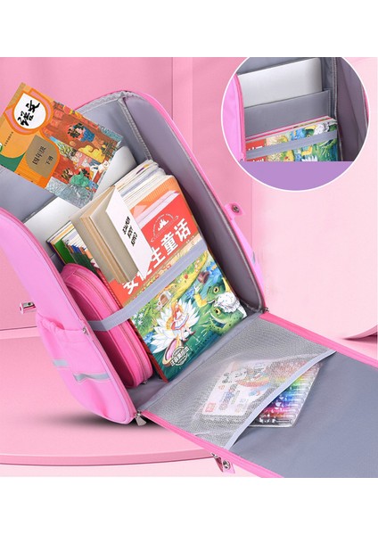 Su Geçirmez Büyük Kapasiteli Sevimli Ilkokul Öğrenci Sırt Çantası - Mor (Yurt Dışından) indirimleri