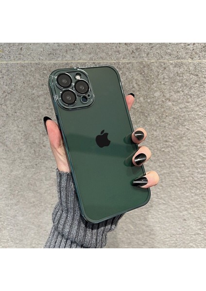 iPhone 14 Pro Kılıf 3D Kamera ve Lens Mercek Korumalı Ultra Lüks Razer Plating Case
