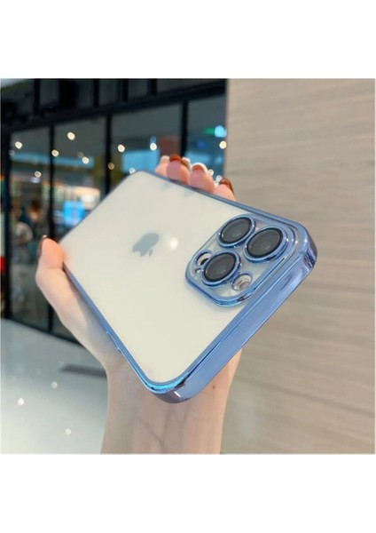 iPhone 14 Pro Kılıf 3D Kamera ve Lens Mercek Korumalı Ultra Lüks Razer Plating Case