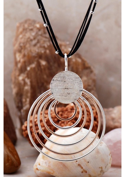 Trend Tasarım Halka Gümüş Kolye 6795