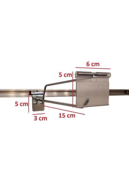 15 cm - 20 Adet Galvaniz Etiketli Tel Pano Kancası Raf Askısı