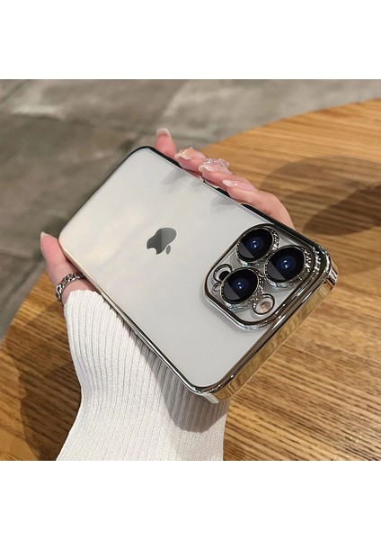 iPhone 12 Pro Kılıf 3D Kamera ve Lens Mercek Korumalı Ultra Lüks Razer Plating Case