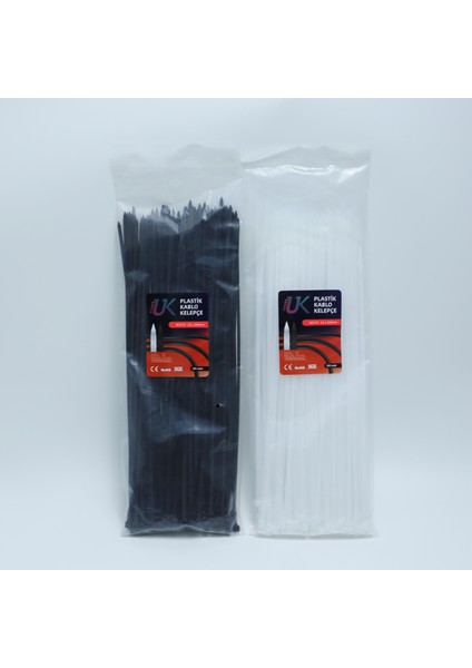 Plastik Kablo Bağı Plastik Kelepçe Cırt Klips 3.6X400MM 100 Adet