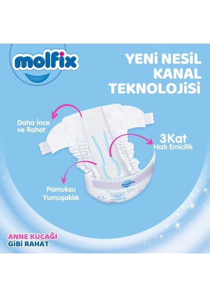 Bebek Bezi 3 Beden Midi Aylık Fırsat Paketi 180 Adet