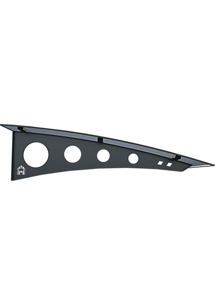 Modern Kapı Üstü Metal Taşıyıcılı Pratik Sundurma - Füme 7016 (125 cm x 100 Cm)