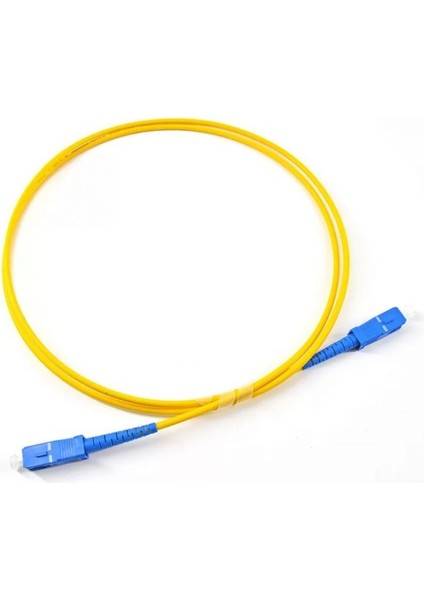 Fiber Optik 3 Metre Patch Kablo Sc-Sc  Sm  Patchcord  Simplex  2.0mm 9/125(OS2) Single Mode EV-OFİS internet bağlantısı için uygundur.