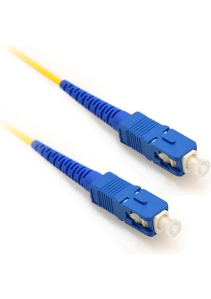 Fiber Optik 5 Metre Patch Kablo Sc-Sc Sm Patchcord Simplex 2.0mm 9/125(OS2) Single Mode EV-OFİS internet bağlantısı için uygundur.