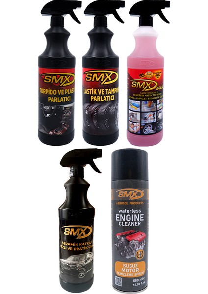 Susuz Motor Temizleme Spreyi / Seramik Cila / Hızlı Cila / Pratik Cila / Nano Genel Amaçlı Temizleyici / Torpido Parlatıcı / Plastik Aksam Parlatıcı / Lastik Parlatıcı / Tampon Parlatıcı
