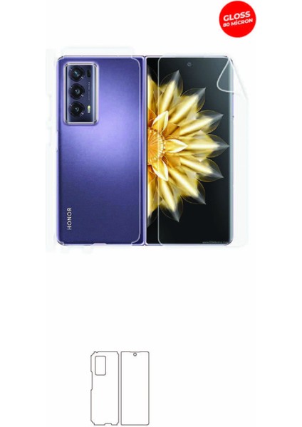 Honor Magic V2 Arka ve Yan Kaplama Tam Kaplayan Hd Film