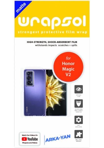 Honor Magic V2 Mat Arka ve Yan Kaplama Poliüretan Film fiyatları
