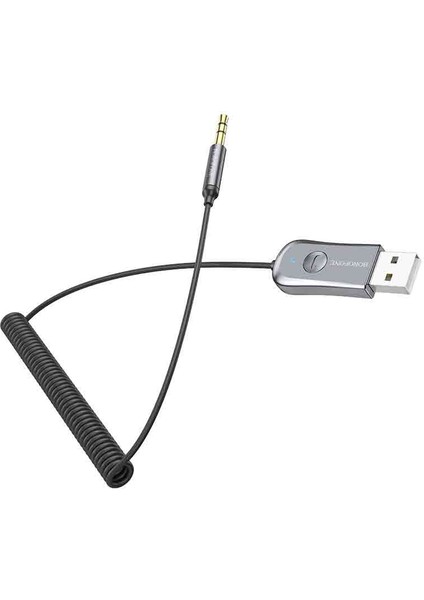 Araba ve Araç USB ve 3.5mm Aux Giriş Bluetooth 5.0 Adaptör Çevirici Arabanızda Müzik Dinleme Telefon Görüşmesi Yapabilme Bluetooth Bağlantıya Imkan Verir C44