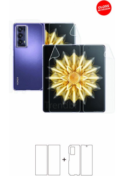 Honor Magic V2 Full Body 360 Derece Kaplama Ön Arka ve Yanlar Tam Kaplayan Hd Film