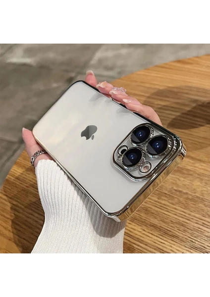 iPhone 11 Pro Max Kılıf 3D Kamera ve Lens Mercek Korumalı Ultra Lüks Razer Plating Case