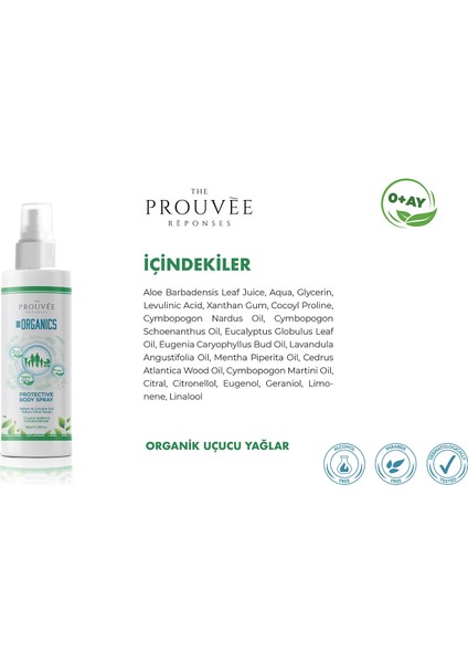 The Prouvee Reponses %100 Doğal Koruyucu Vücut Spreyi 100 ml