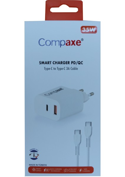 CTA-350TT 35W 5V 3A Pd-Qc+ Type-C To Type-C Şarj Kablosu