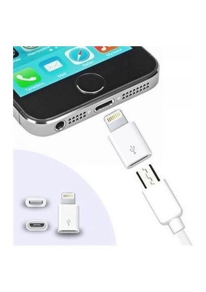 Apple iPhone / iPad Micro USB Dönüştürücü Adaptör Otg Aparat