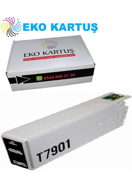 Eko Kartuş Epson Workforce Pro WF-5190 Siyah Muadil Kartuş