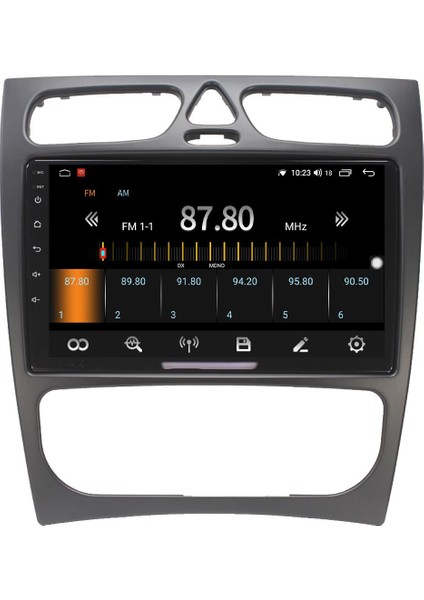 Mercedes C Class W203 Android 10 Multimedya Carplay 2gb Ram + 32GB HDD Navigasyon Ekran