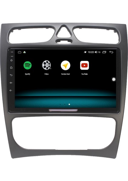 Mercedes C Class W203 Android 10 Multimedya Carplay 2gb Ram + 32GB HDD Navigasyon Ekran