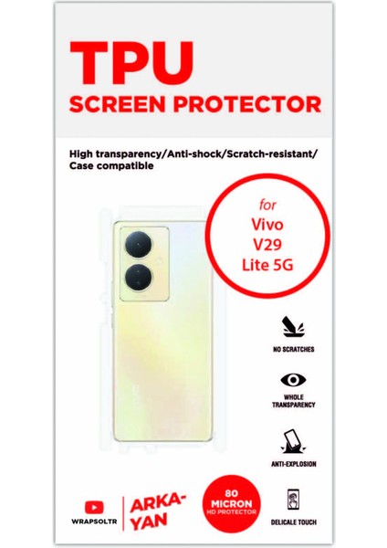 Vivo V29 Lite 5g Arka ve Yan Kaplama Tam Kaplayan Hd Film fiyatları