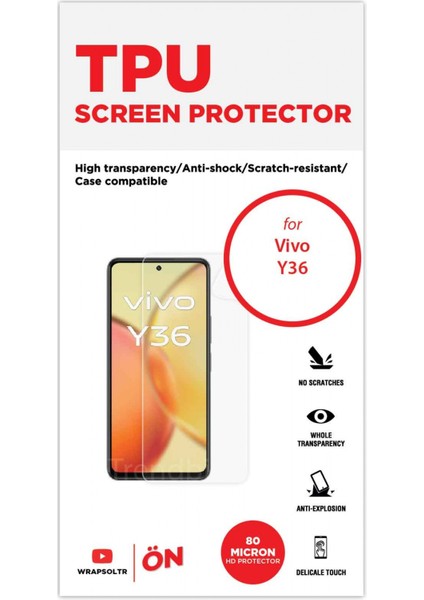 Vivo Y36 Ekran Koruyucu Tam Kaplayan Esnek Hd Film fiyatları