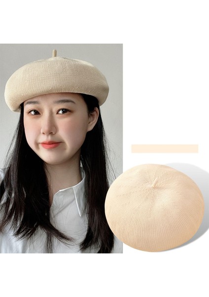Kadın Nefes Alabilen Şapka - Bej (Yurt Dışından)